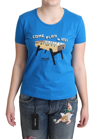 Moschino Foosball Tshirt Blue