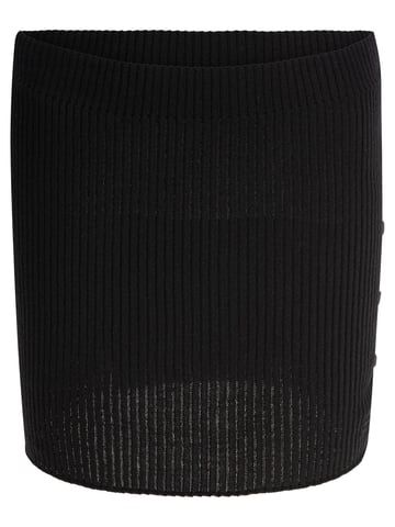 Black Merino Wool Skirt