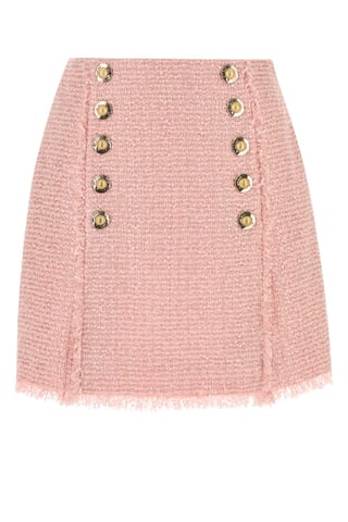 Pink Tweed Skirt