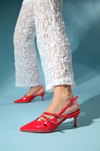 Magra Pointed-Toe Slingback Stiletto