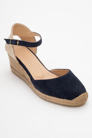 Aldea Leather Platform Espadrille (Women)