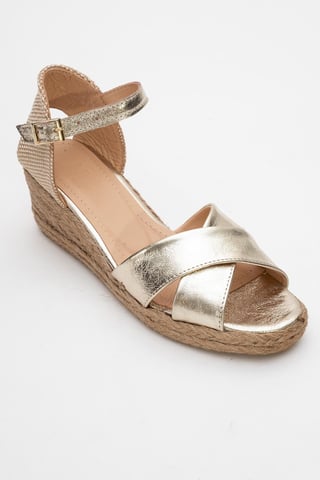 Miria Leather Platform Espadrille (Women)