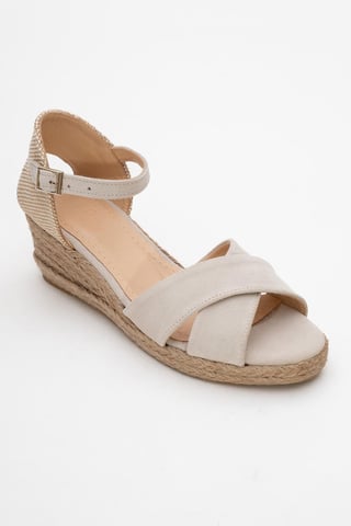 Miria Leather Platform Espadrille (Women)