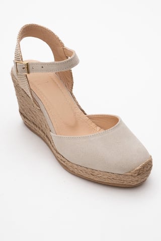 Sinta Suede Leather Platform Espadrille (Women)