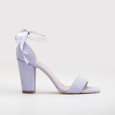 Melissa Block Heels Sandals with Pearls