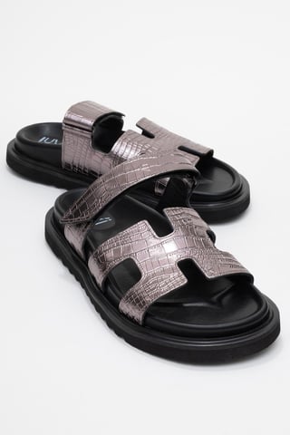Loana Leather Slide Sandal