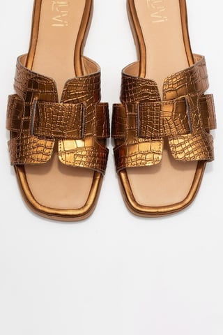 Notre Leather Slide Sandal
