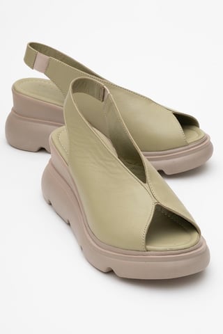 Sam Leather Platform Sandal