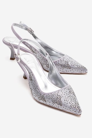 Nella Embellished Slingback Pointed Toe Pump (Women)