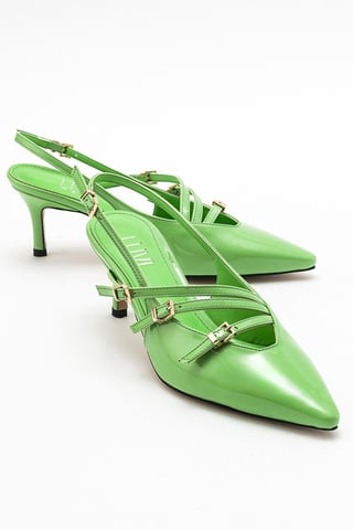 Magra Pointed-Toe Slingback Stiletto