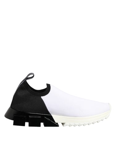 Dolce & Gabbana Vita Svart Lågklackade Sorrento Sneakers Skor