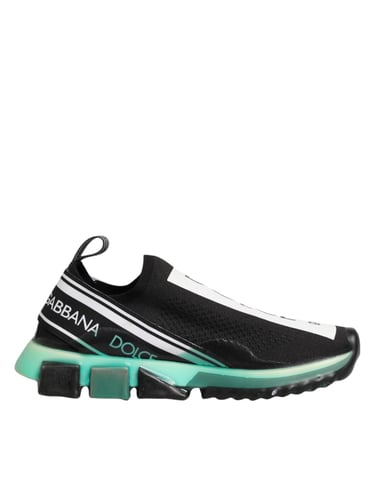 Dolce & Gabbana Black Slip On Sorrento Men Sneakers Shoes