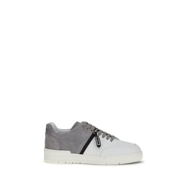 Moschino Multicolor Calf Leather Bos Taurus Low Top Sneakers