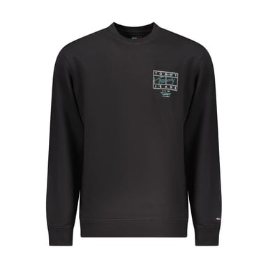Tommy Hilfiger Black Cotton Men Sweatshirt