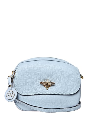 Roberta M  Turquoise Leather Bag