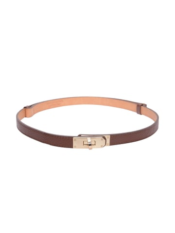 Isabella Rhea Maroon Leather Belt