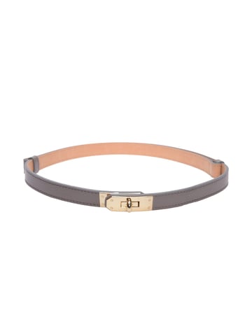 Isabella Rhea  Grey Leather Belt