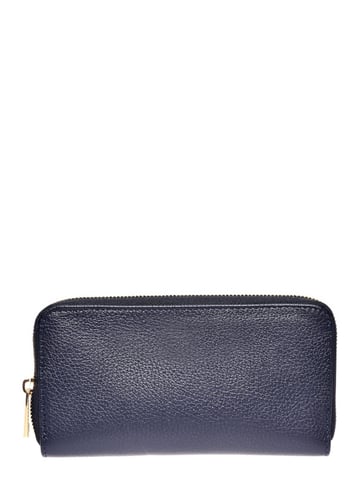 Roberta M Blue Leather Wallet