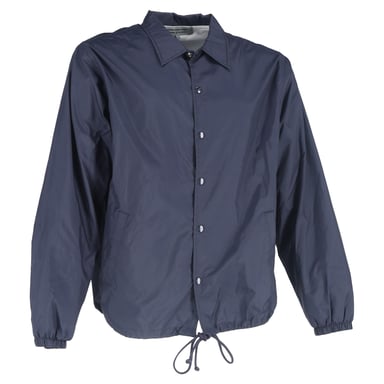 Comme des Garçons Coach Jacket in Navy Blue Nylon