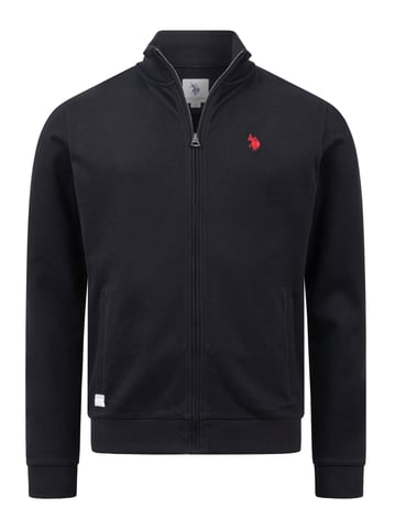 U.S. Polo Assn. men’s sweat jacket with stand-up collar in 100% cotton