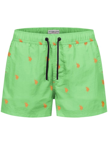 U.S. Polo Assn. men’s swim shorts with allover logo design