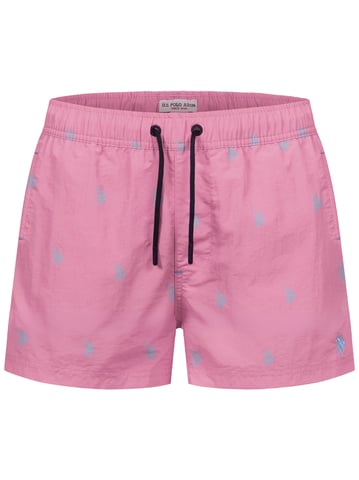 U.S. Polo Assn. men’s swim shorts with allover logo design