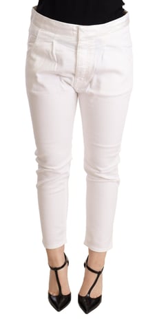 Cropped Straight Leg Jeans