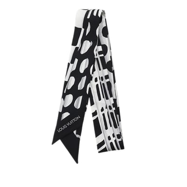 Begagnad Tryckt Bandeau Silkscarf