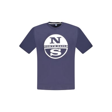 North Sails Blue Cotton Men T-Shirt