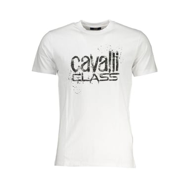 Cavalli Class Bianco Bomull Herr T-shirt