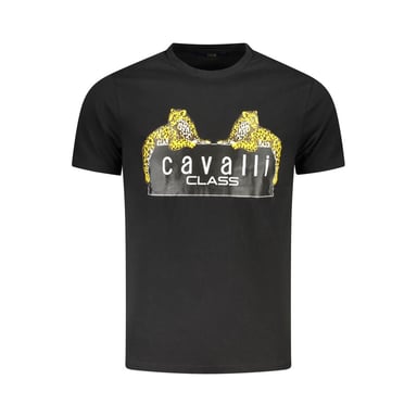 Cavalli Class Black Cotton Men's T-Shirt