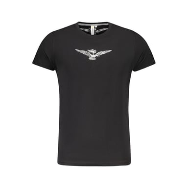 Accademia Militare Svart Bomulls T-shirt för Män