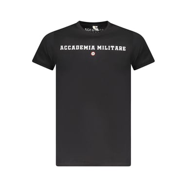 Accademia Militare Black Cotton Men's T-Shirt