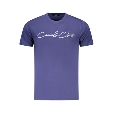 Cavalli Class Blu Cotton Men T-Shirt