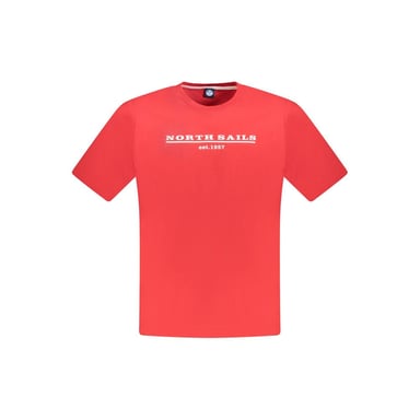 North Sails Red Cotton Men T-Shirt
