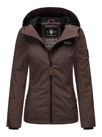 Marikoo women’s transitional jacket – Brombeere, lightweight with hood