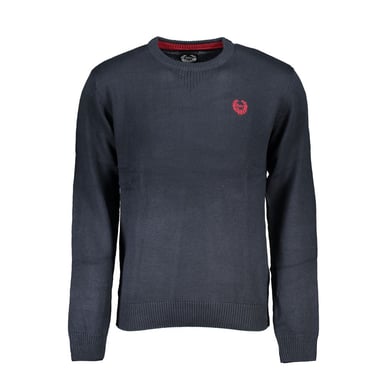 Gianmarco Venturi Blue Cotton Men's Sweater