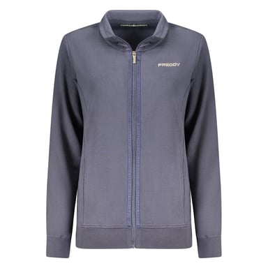 Freddy Blue Cotton Women Sweatshirt