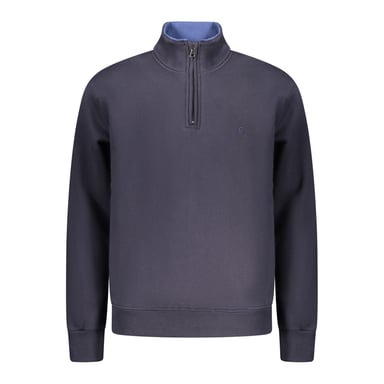 Coveri Moving Blue Cotton Men Sweatshirt