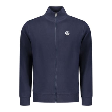 North Sails Blue Cotton Men Sweatshirt