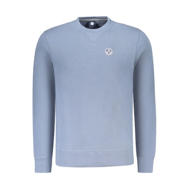 North Sails Blue Cotton Men Sweatshirt