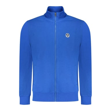 North Sails Blue Cotton Men Sweatshirt