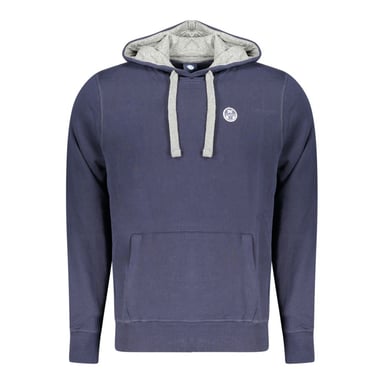 North Sails Blue Cotton Men's Hooded Sweatshirt