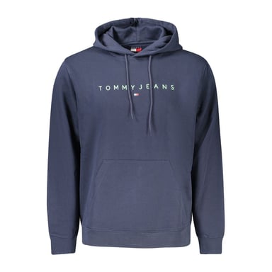 Tommy Hilfiger Blue Cotton Men's Hoodie Sweatshirt