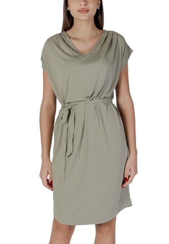 Casual V-hals Mini-jurk Korte Mouwen