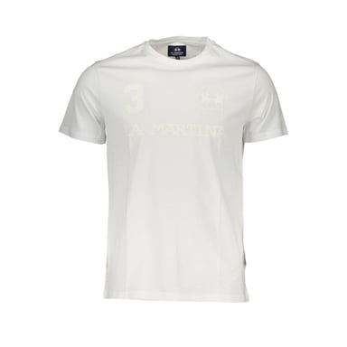 La Martina Bianco Cotton Men's T-Shirt