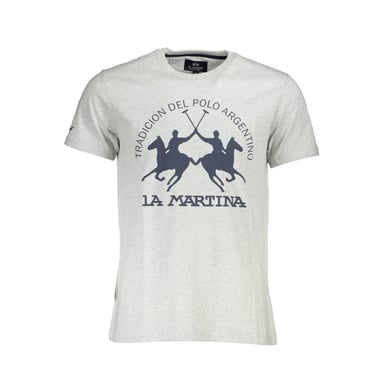 La Martina Grigio Cotton Men's T-Shirt