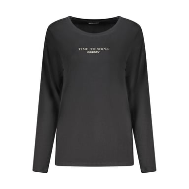 Freddy Black Cotton Women T-Shirt