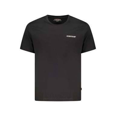Guess Jeans Black Cotton Men T-Shirt