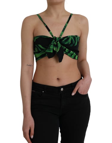 Dolce Gabbana Tropical Leaf Print Top
